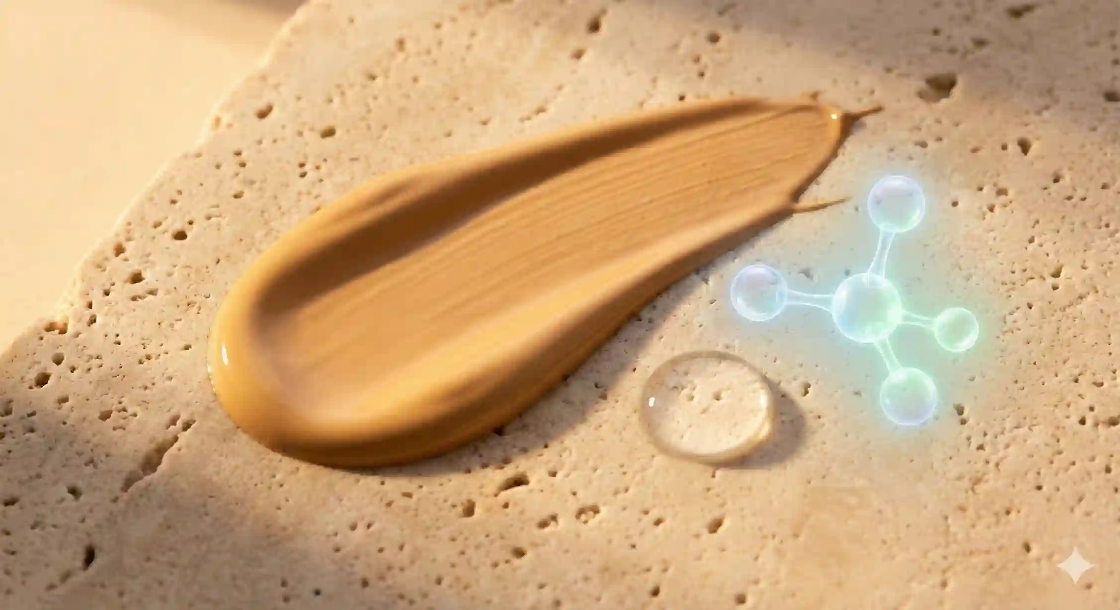 بافت کرم پودر آبرسان مناسب برای پوشش دهی پوست خشک و حساس.