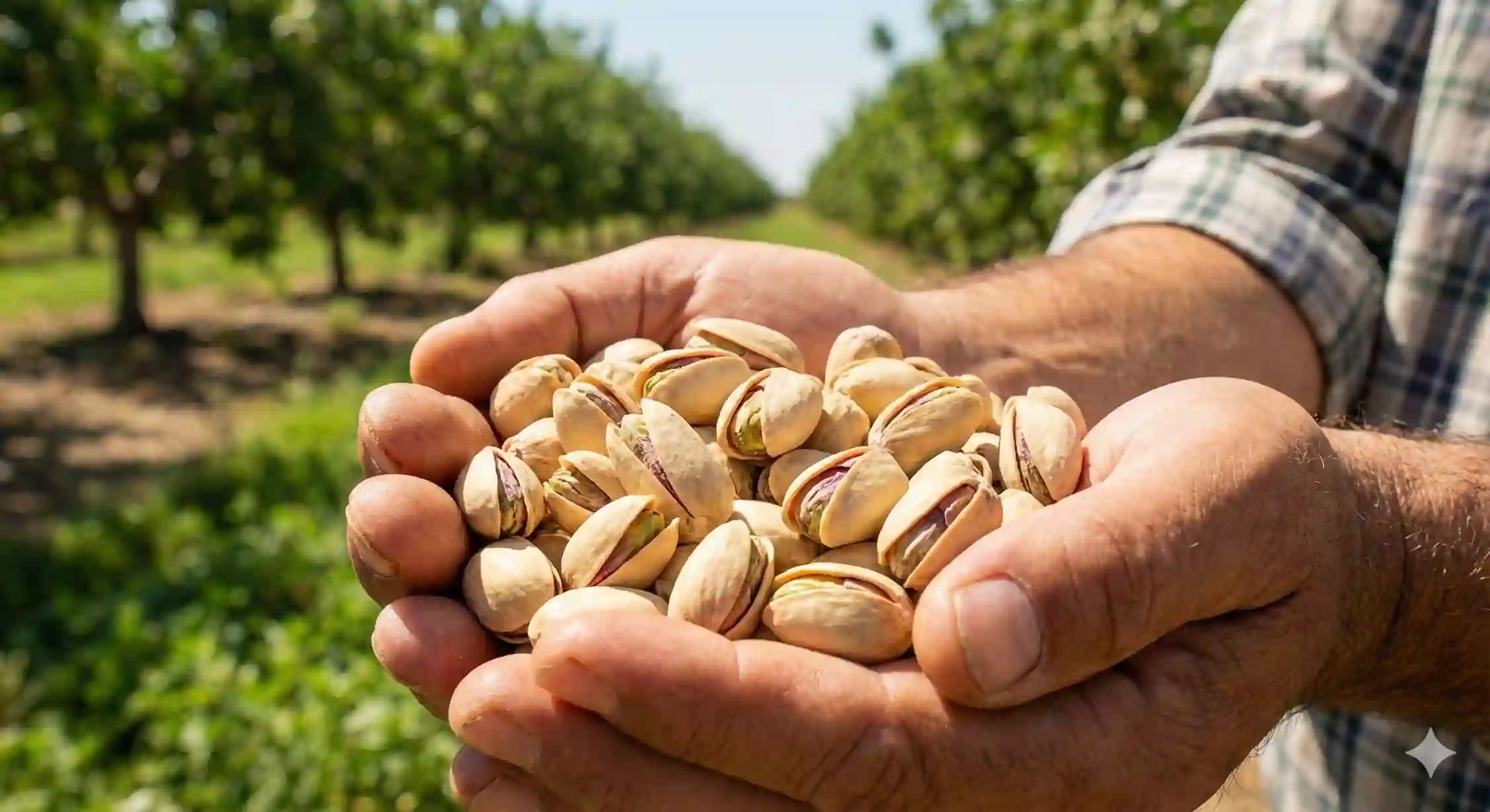 سود احداث باغ پسته و محصول نهایی باکیفیت.